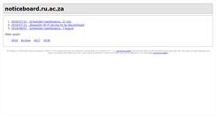 Desktop Screenshot of noticeboard.ru.ac.za